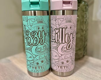 Monster Insipred 18oz Yeti Rambler Cup – Laser Engraved, Personalized Gift, Custom Cup