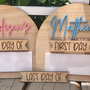 First Day of School Sign I Last Day of School I Reusable Sign I Dry Erase Day of School Sign