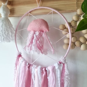 UNDER THE SEA nursery, Bedroom decor for girl, Birthday gift for girls, Baby shower gift, Jellyfish gift, Jellyfish decoration, Dreamcatcher