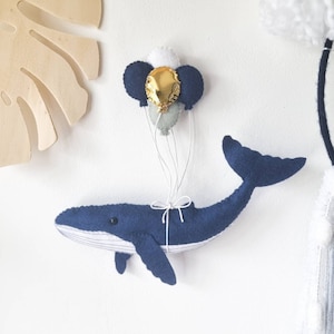 UNDER THE SEA whale nursery, Bedroom decor for girl, Boys room wall art, Birthday gift for boy, Gender neutral baby shower gift, Whale gift