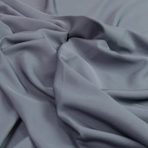 Grey crepe fabric, Polyester Crepe fabric, Dress Fabric, lining fabric