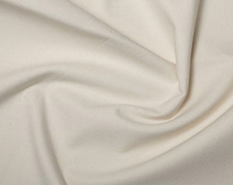 Plain canvas fabric, 100% cotton sold by the metre