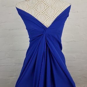 Blue crepe Georgette fabric, royal blue material, dress fabric, 58&quot; wide,  Decoration Craft bridesmaid