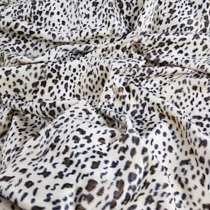 Faux fur leopard fabric, leopard cheetah print velboa fabric, velboa fabric, 60 inch wide, by the meter, upholstery fabric