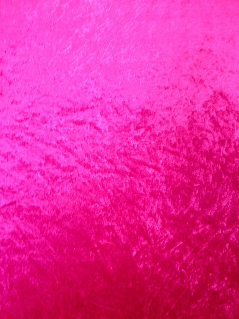 Premium Crushed Velvet Fabric Hot Pink 58 Wide Dress Etsy UK