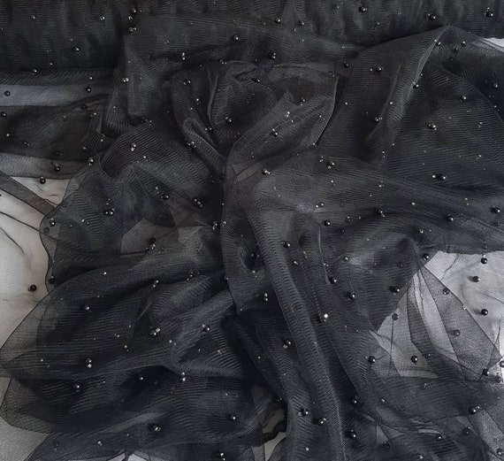 Black Tulle Fabric