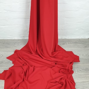 Red crepe fabric,Polyester Crepe fabric, Dress Fabric, lining fabric