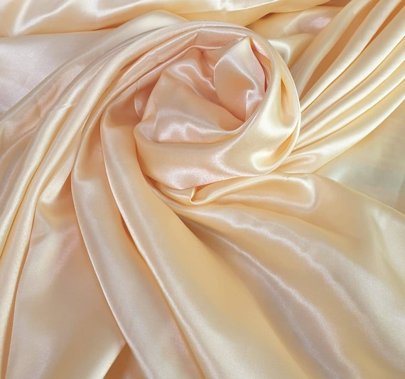 1 MTR NEW YELLOW GOLD SATIN LINING FABRIC...45" WIDE 