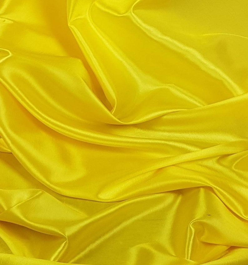 Yellow Taffeta Fabric Bridesmaid Fabric Elegant Dress - Etsy UK