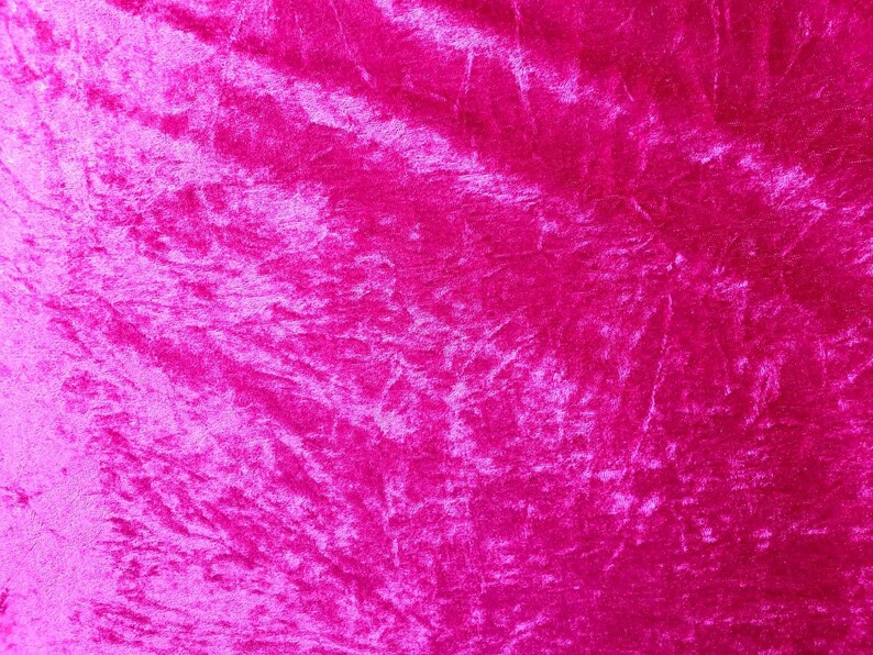 Premium Crushed Velvet Fabric Hot Pink 58 Wide Dress Etsy UK