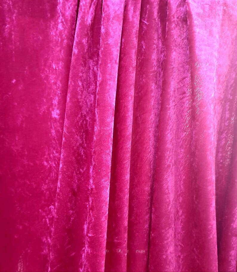 Premium Crushed Velvet Fabric Hot Pink 58 Wide Dress Etsy UK