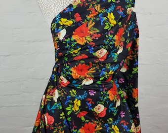 Floral cotton fabric, cotton dress fabric, 1 metre