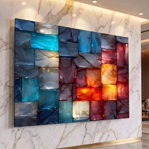 Luxury Acrylic Wall Art – Oversized LumiRock, up to 90×60″