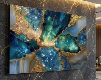 Extra-Large Acrylic Glass Wall Art: Aurelia Tide - Museum Gloss up to 90x60"