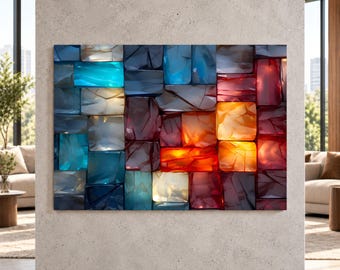 Luxury Acrylic Wall Art – Oversized LumiRock, up to 90×60″