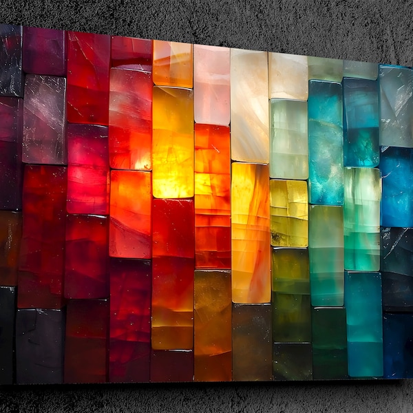 3d Glass Wall Art - Etsy