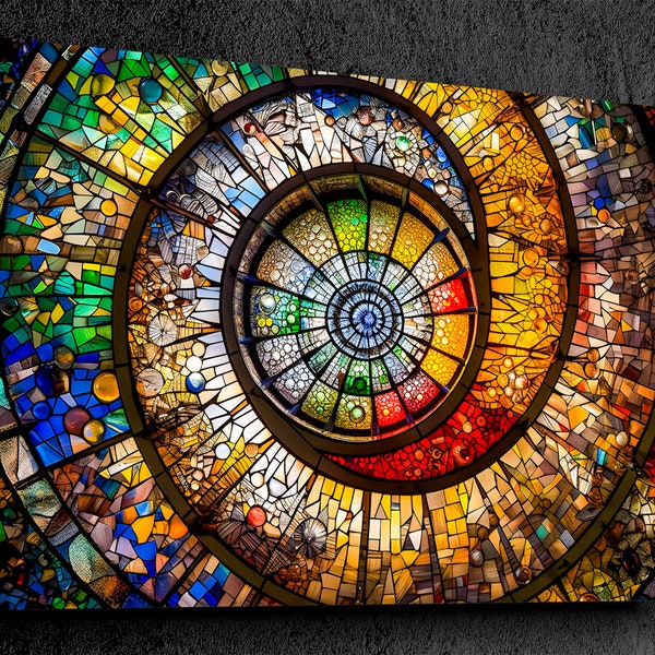 Glass Wall Art - Etsy UK