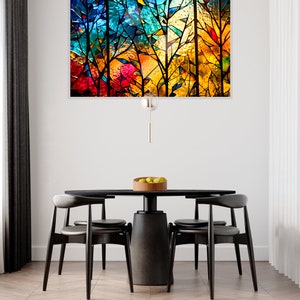 Trending: 'Arborelle' Artisanal Tree Silhouette Wall Art on 10mm Acrylic Glass, Shatter & Scratch Resistant, Lifelong Vibrancy, Premium image 8