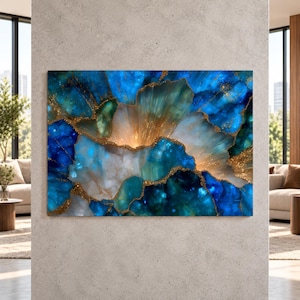 Luxury Acrylic Wall Art – Oversized Elysian Bloom, up to 90×60″