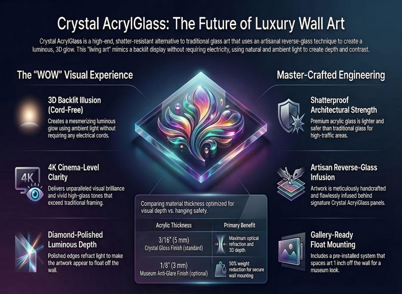 Aurean Strata Crystal Acrylic Wall Art, Amber Gold Mineral Artwork, Luxury Living Room Decor image 10
