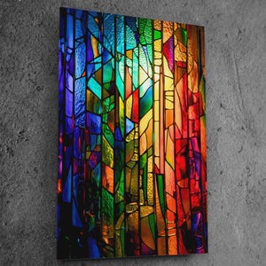 Ethereal Light Mosaic – Premium & Luxury Crystal AcrylGlass Wall Art (3 mm/1/8″ and 5 mm/3/16″) – Contemporary Art – up to 86×60″