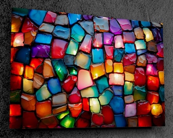 Luminous Stone 3D-like Art on 10mm Acrylic Glass, Oversized Wall Art, up to 72x48", Premium & Brilliant, Life-long Vibrancy, Fade Resistant