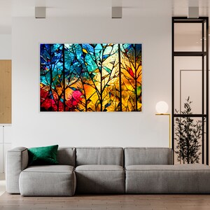 Trending: 'Arborelle' Artisanal Tree Silhouette Wall Art on 10mm Acrylic Glass, Shatter & Scratch Resistant, Lifelong Vibrancy, Premium Bild 5