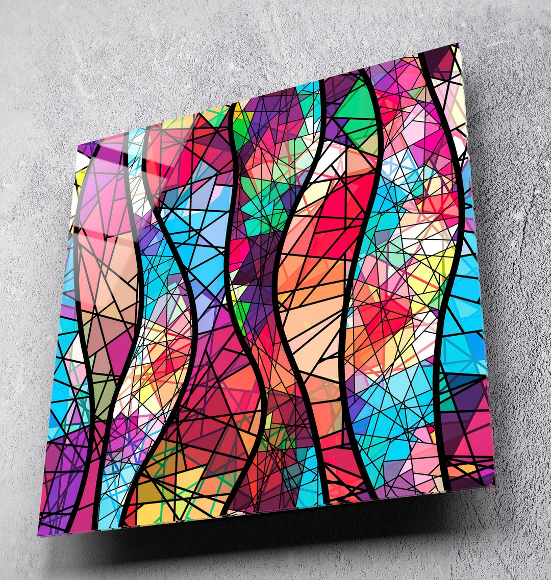 VENEZIA WALL ART, Designer Wall Art, Frameless Acrylic Panel Modern