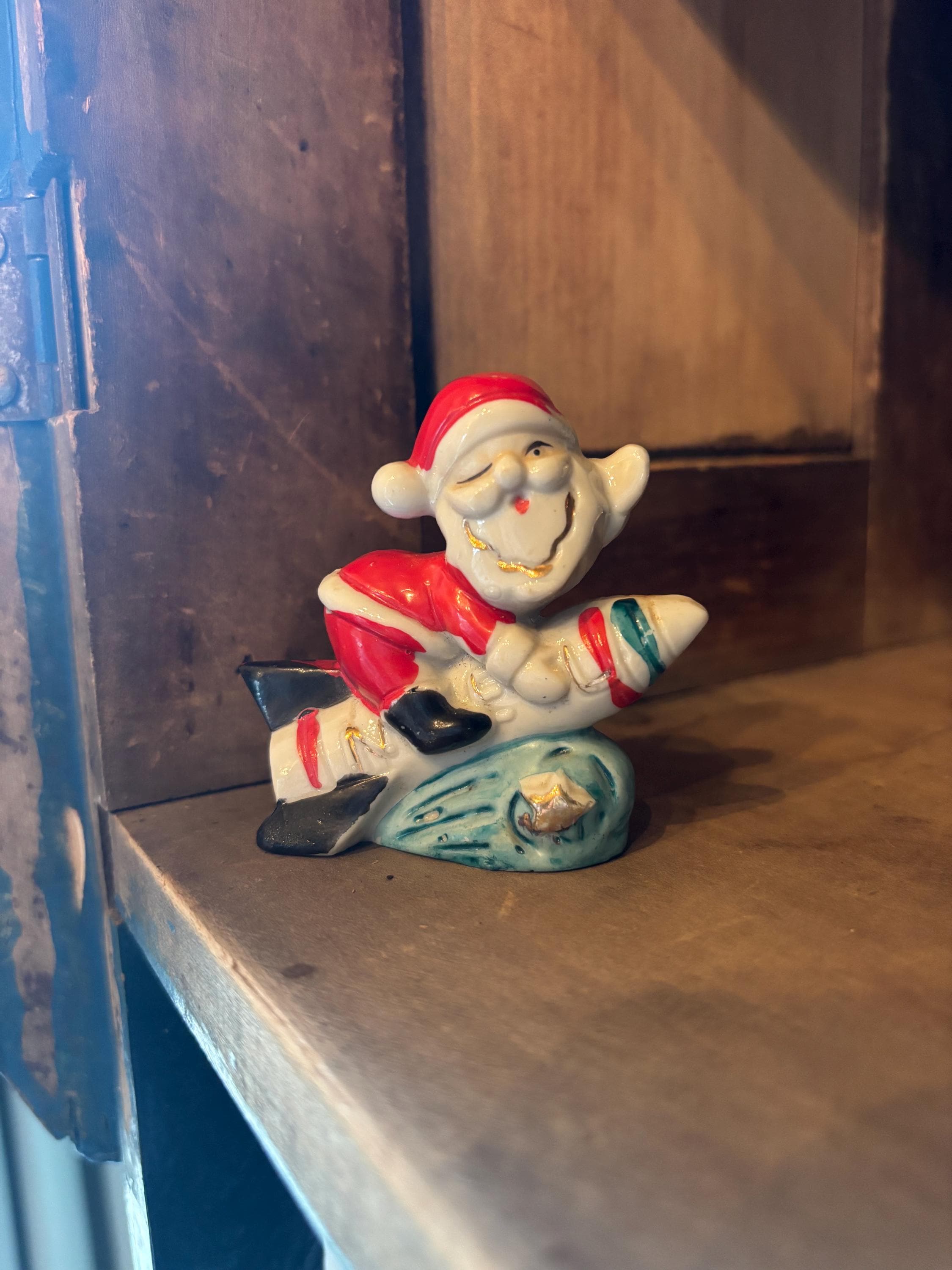 Vintage Rocket Santa - Etsy