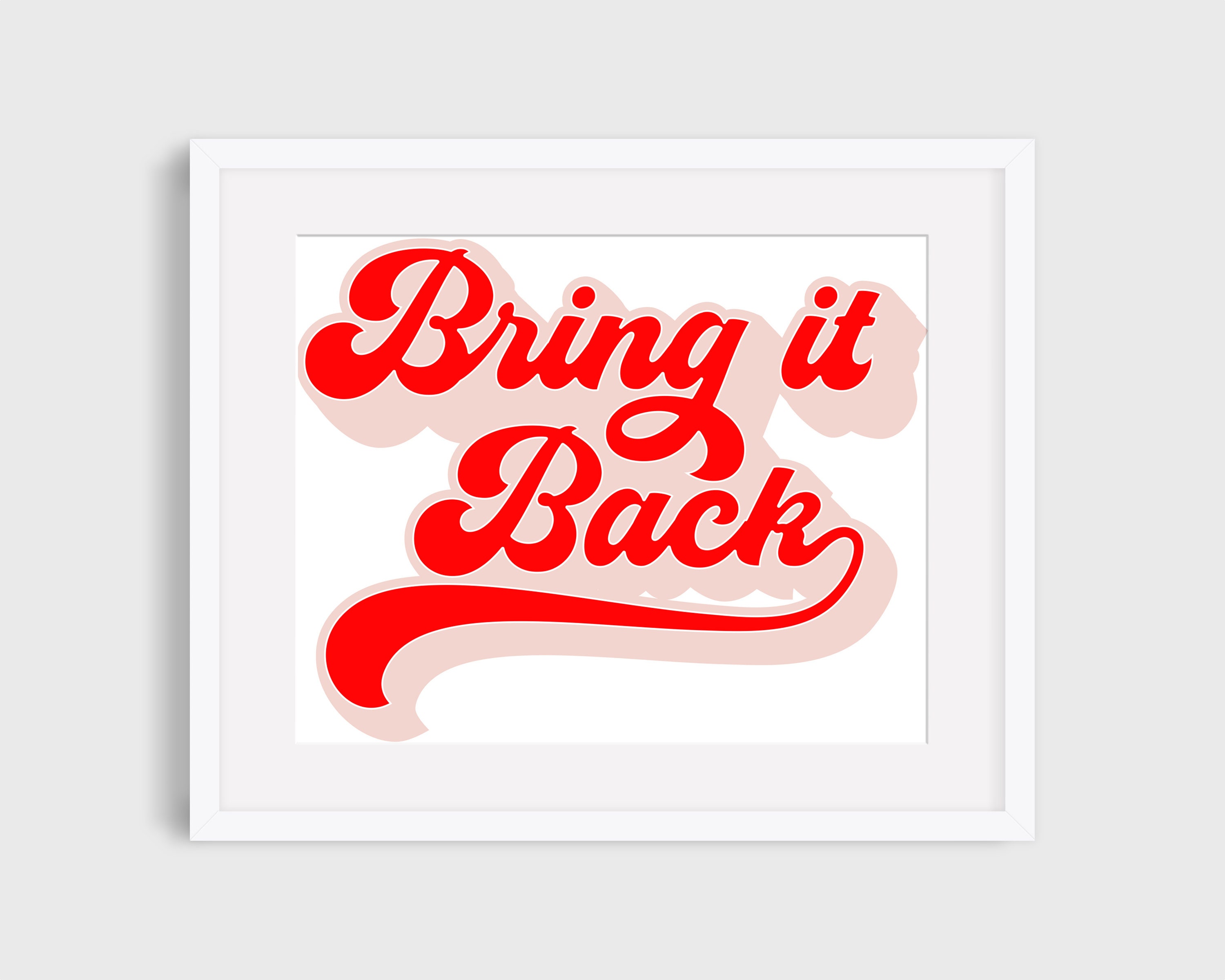 Bring It Back Moloko Music Print Lyrics Print Music Wall Etsy