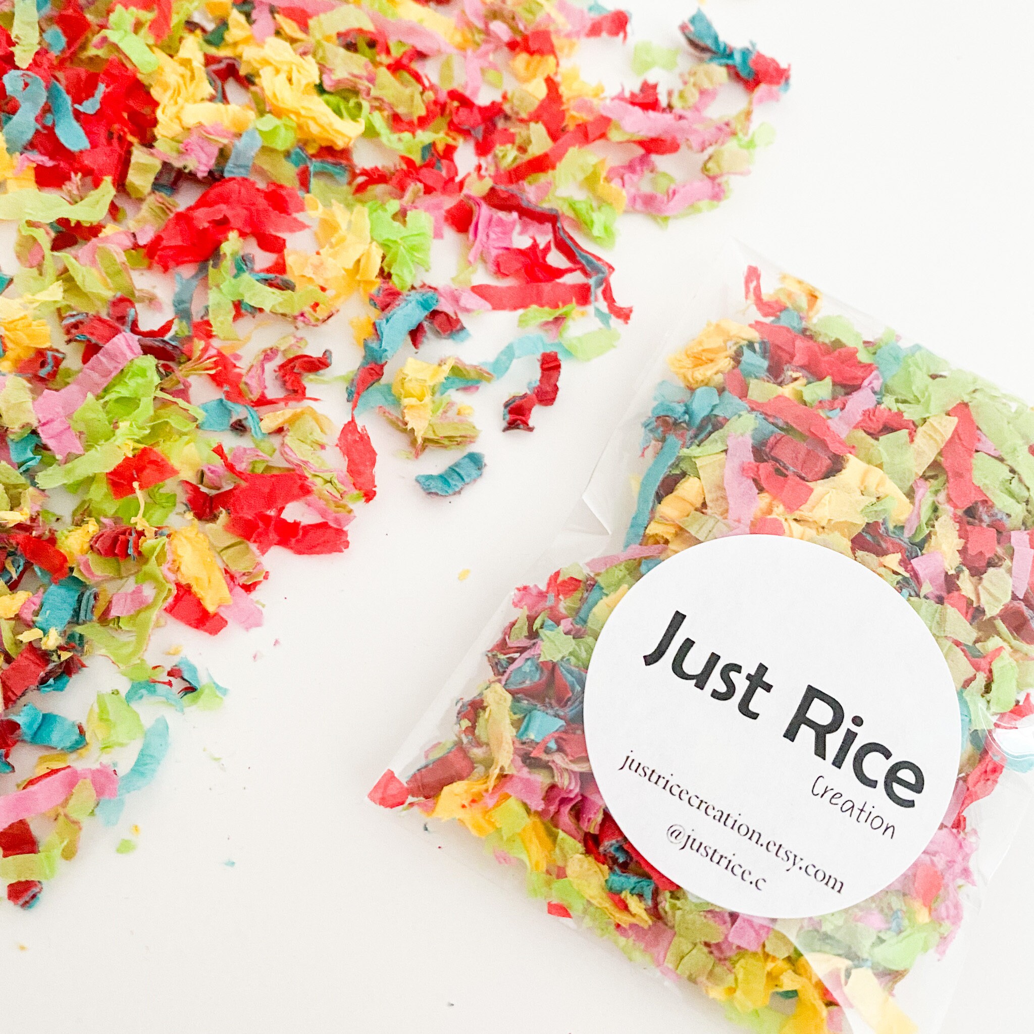 10 Bags Rainbow Confetti Tissue Confetti Party Confetti Etsy