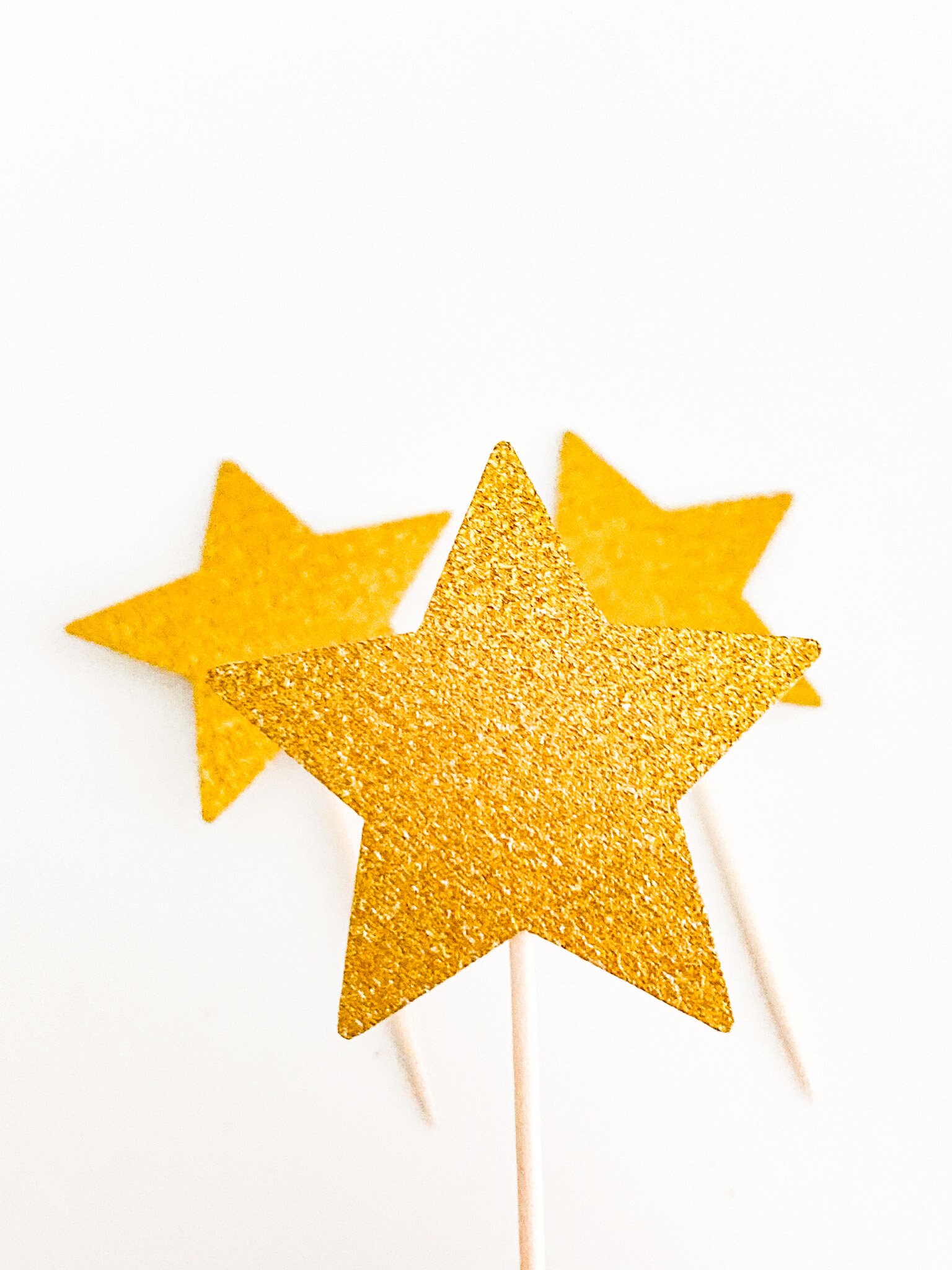 Star Cupcake Topper Cupcake Toppers Star Decor Party Etsy