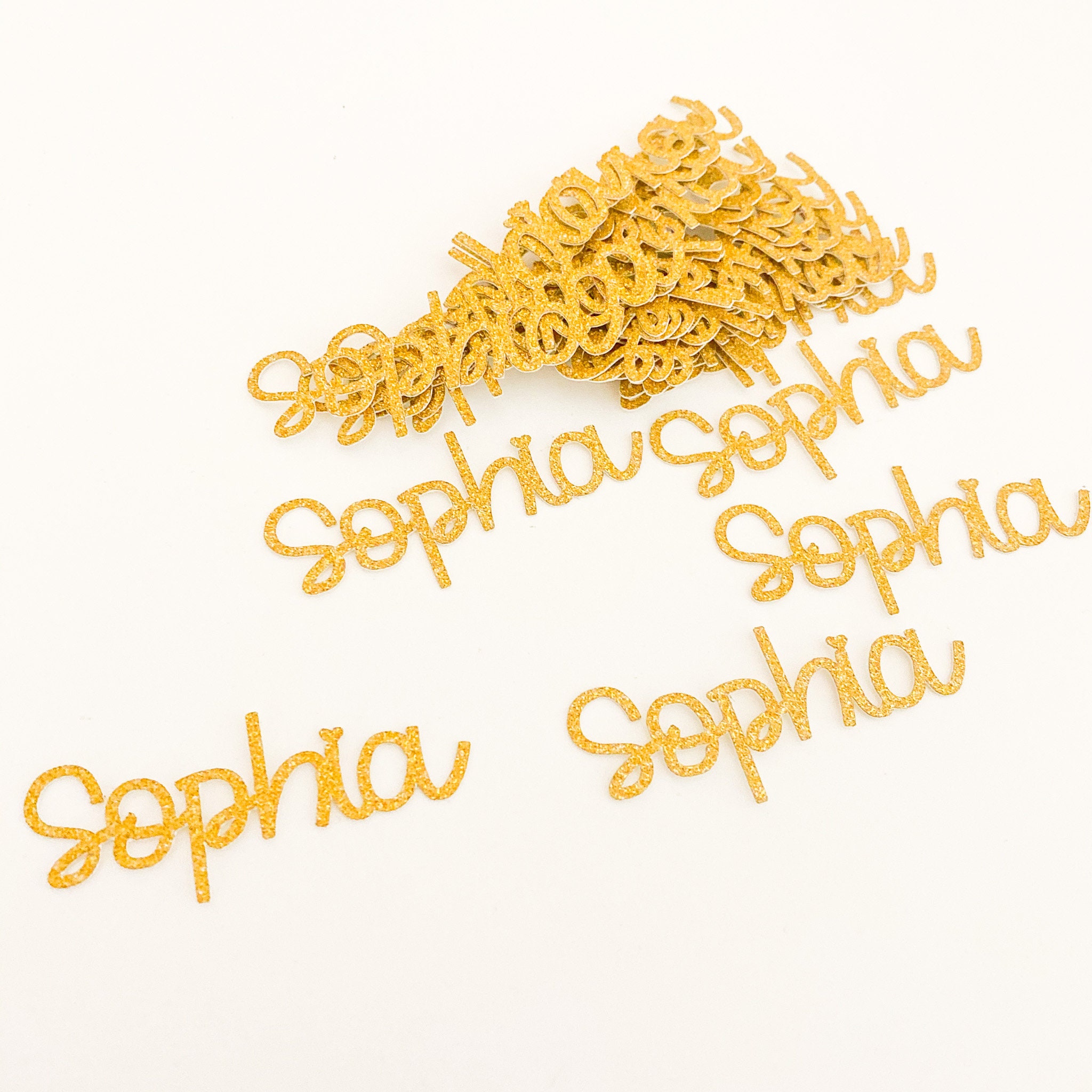 Name Confetti Personalized Name Confetti Custom Name Etsy