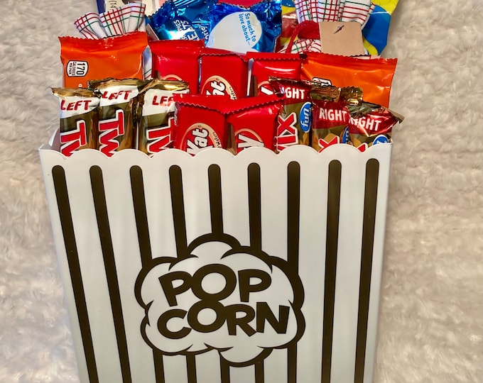 Christmas Gifts Father’s Day Movie Lovers Mother’s Day Valentine’s Day Date Night Baskets Movie Night Popcorn Basket Family Night In