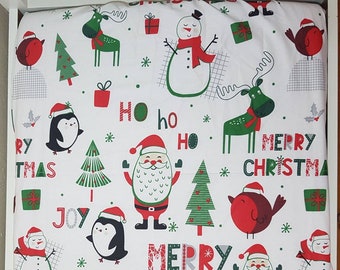 xmas cot bedding