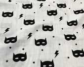 BABY MUSLIN SWADDLE, Swaddle Blanket, Organic Swaddle Muslin superhero Monochrome