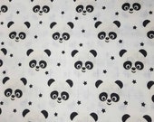 BABY MUSLIN SWADDLE, Swaddle Blanket, Organic Swaddle Muslin Panda Bear Monochrome