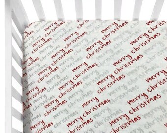 santa crib sheet