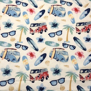 Sea side surf crib sheets, summer seaside twin sheet set , beach summer queen bedding, surf mini crib sheets, sunglasses beach nursery