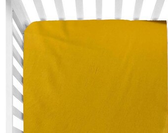 mustard cot sheet