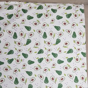 Crib Sheet, Toddler, Twin Avocado Set, Fruit Nursery Cot Bedding