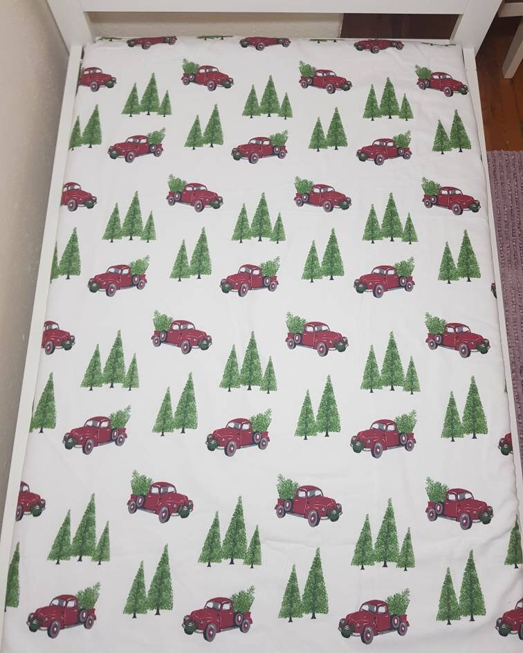 christmas cot bed fitted sheet