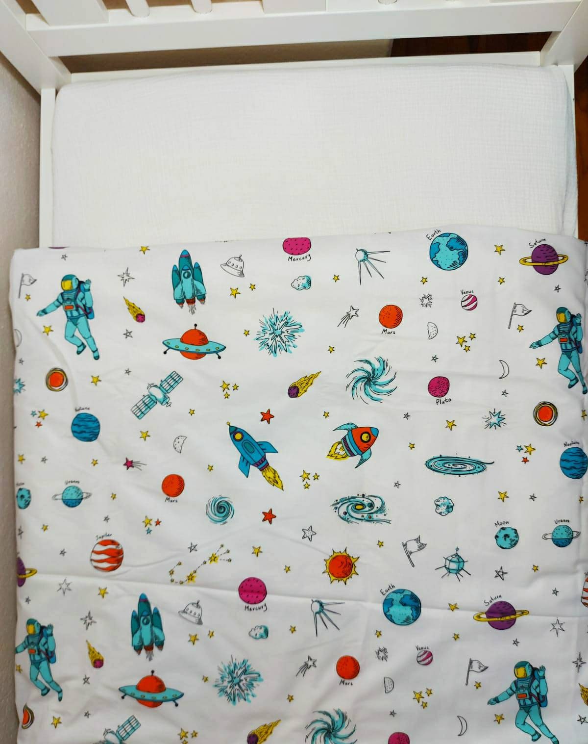 Space Toddler Duvet Cover juego de ropa de cama de guardería Etsy