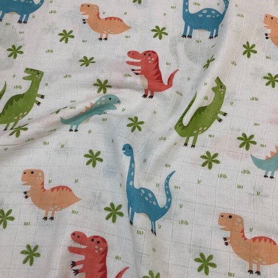 dinosaur muslin