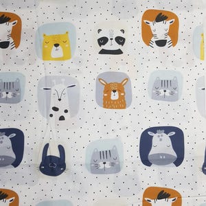 Forest Animals Toddler Duvet Cover, Safari Bear nursery Cot bedding, crib, twin set
