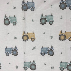 Tractor crib sheet, Farm Toddler Set, farmer Nursery Cot Bedding baby