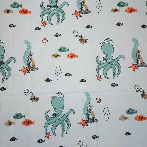 Octopus Crib Sheet Etsy