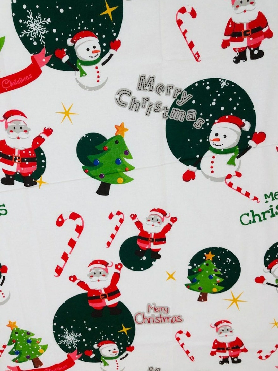 Baby Crib Christmas Toddler Sheets Set, 100 Cotton Poplin Fabric