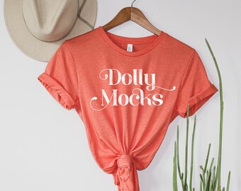Orange Shirts Mockup Etsy
