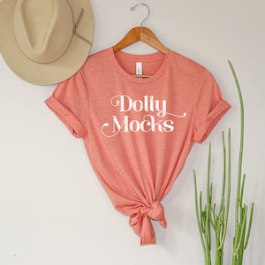 Bella Canvas 3001 Mockup | Bella Canvas 3001 Heather Sunset Mockup | Hanging T Shirt Mockup | Styled Flat Lay | Heather Sunset Mockup